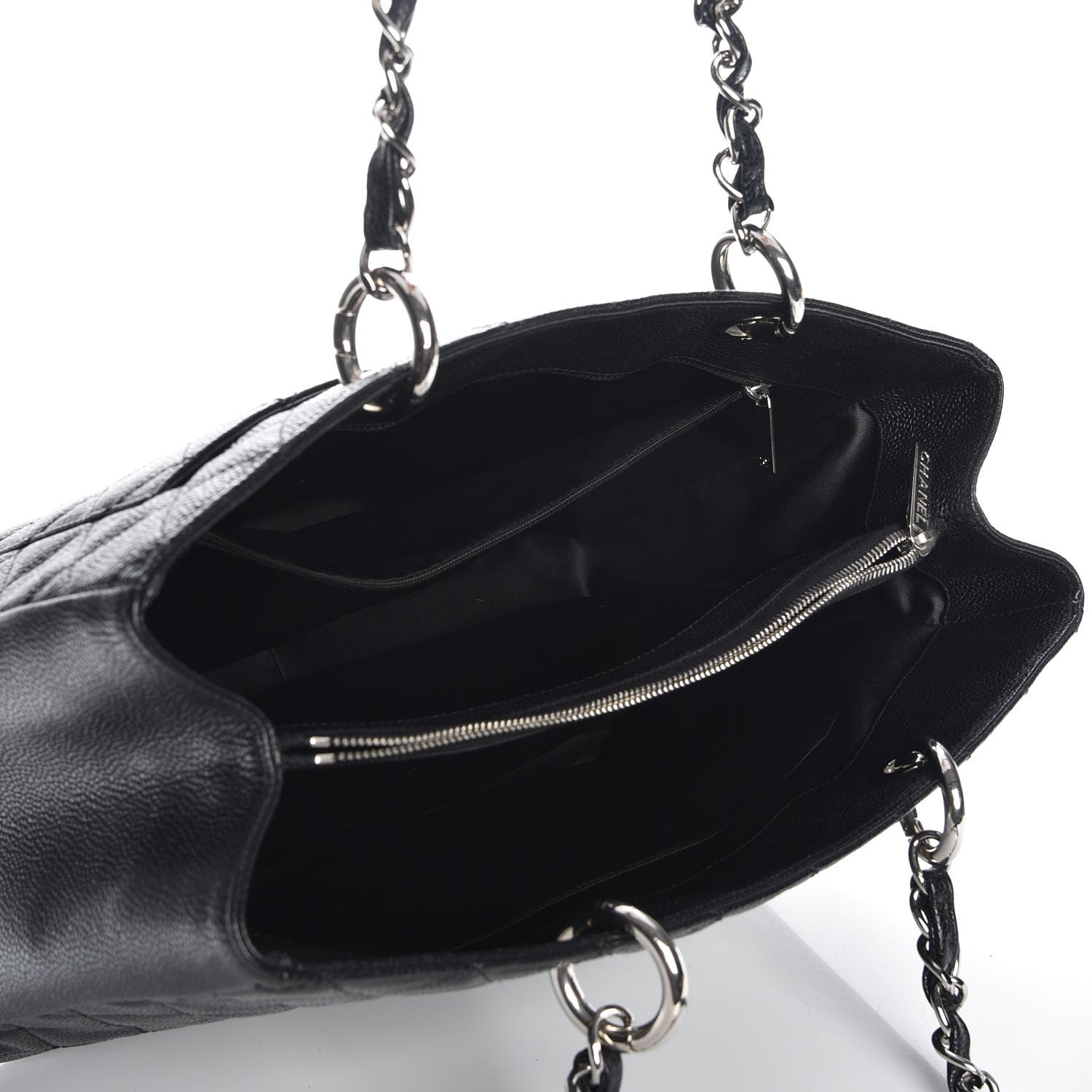 Chanel Caviar Quilted Grand Shopping Tote GST Black 5 of 7