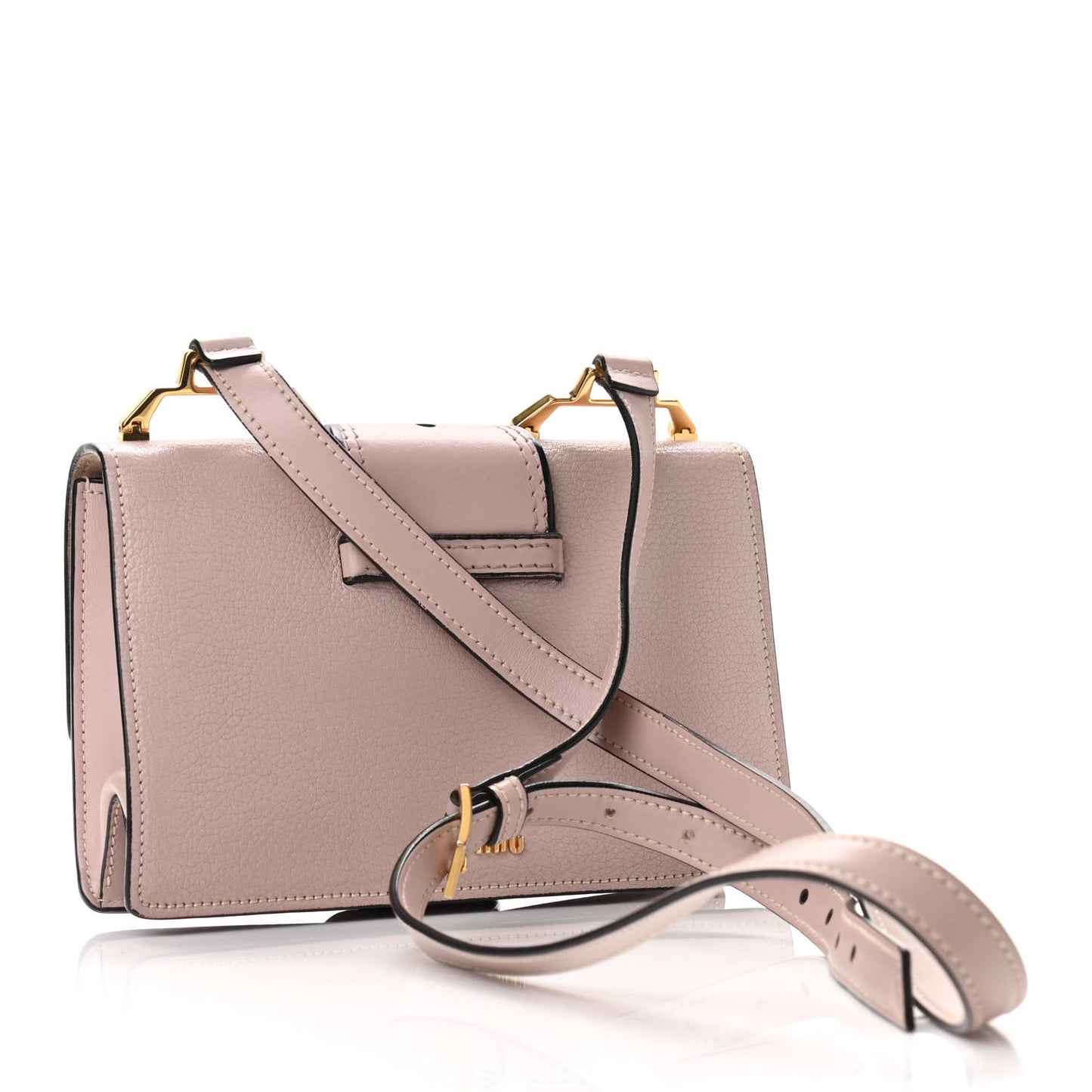 Goatskin Madras Soft Calf Crystal Embellished Shoulder Bag Mughetto