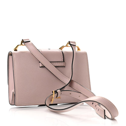 Miu Miu Goatskin Madras Soft Calf Crystal Embellished Shoulder Bag Mughetto 3 of 10