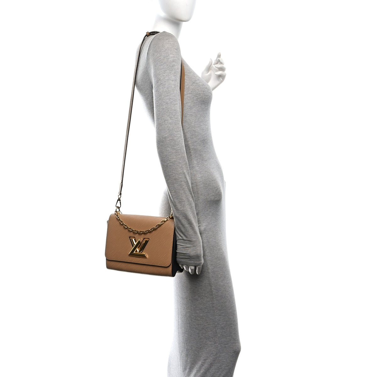 Louis Vuitton Epi Twist Shoulder Bag MM Camel 2 of 10