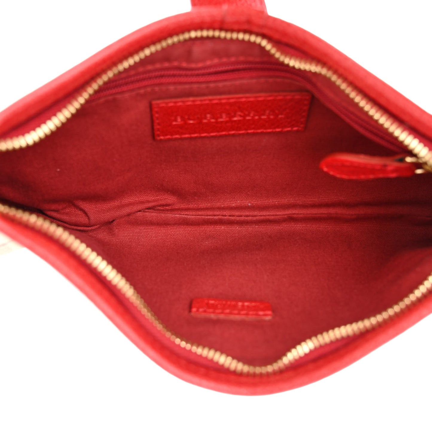 Haymarket Check Small Crossbody Clutch Bag Military Red