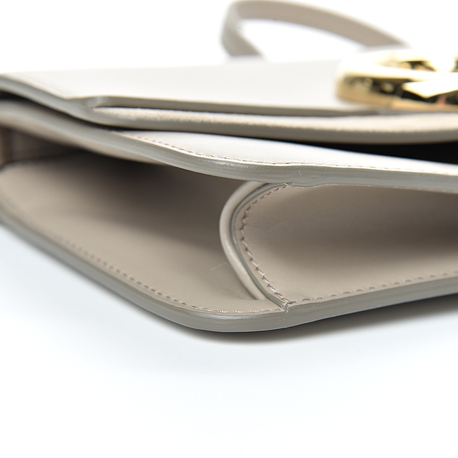 Chloe Calfskin Suede C Clutch With Chain Motty Grey 8 of 13