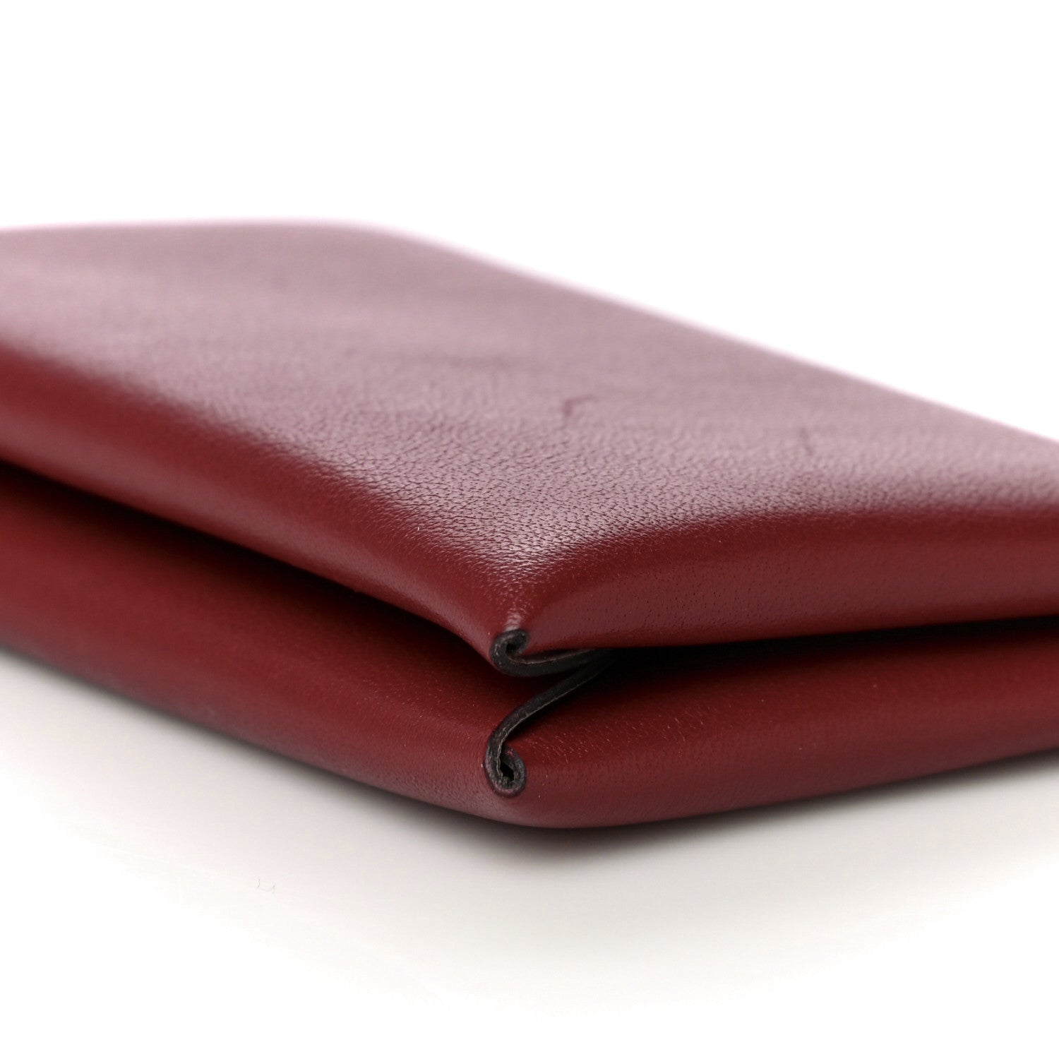 Hermes Evercolor Verso Calvi Card Case Rouge Grenat Glycine 9 of 13