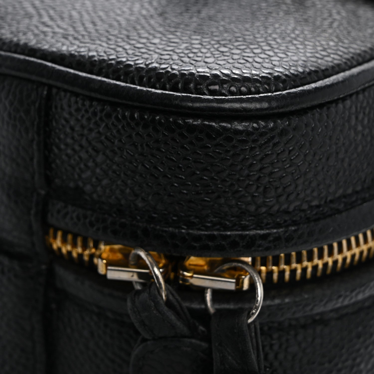 Chanel Caviar CC Vanity Train Case Black 11 of 14