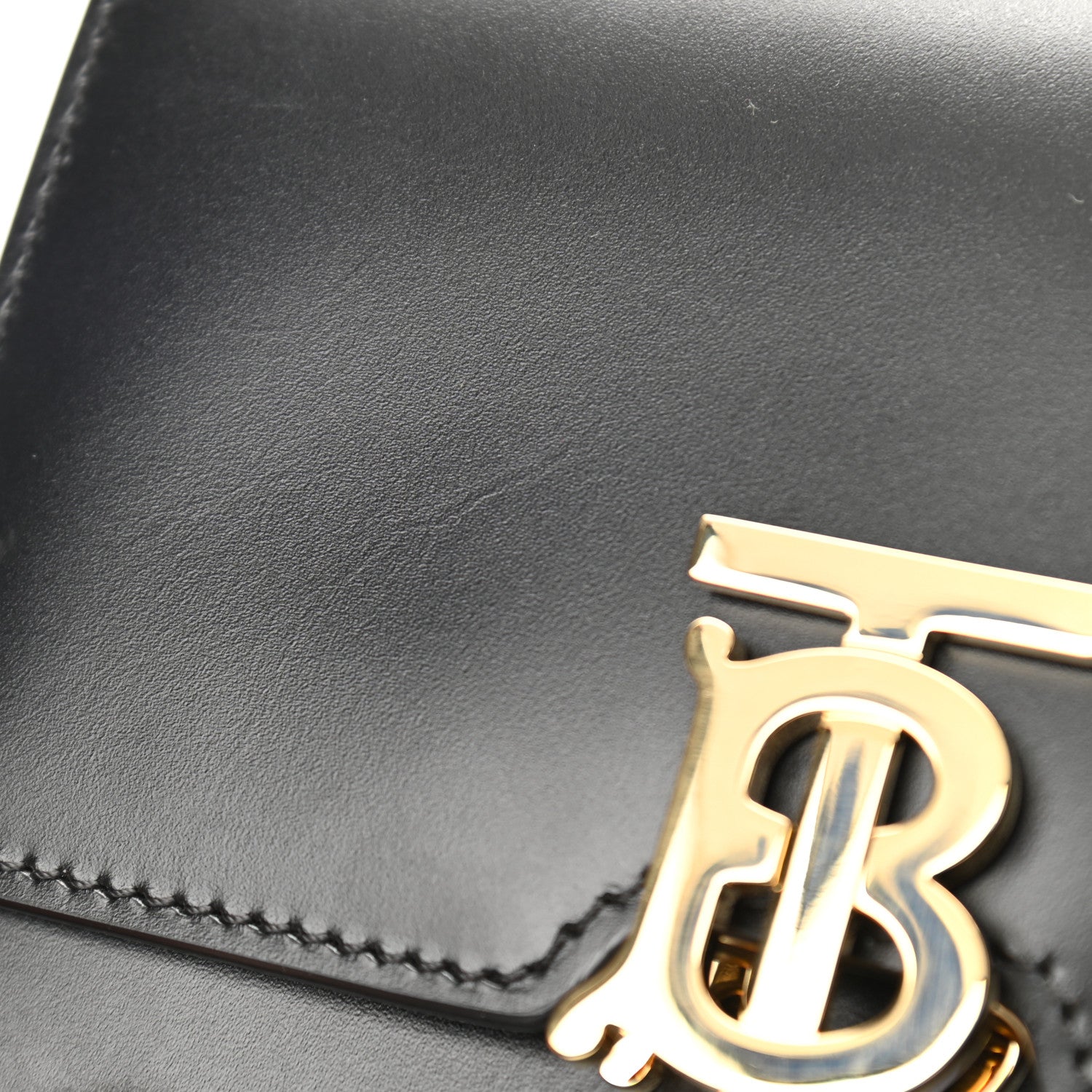 Burberry Calfskin TB Bum Bag Black 10 of 12