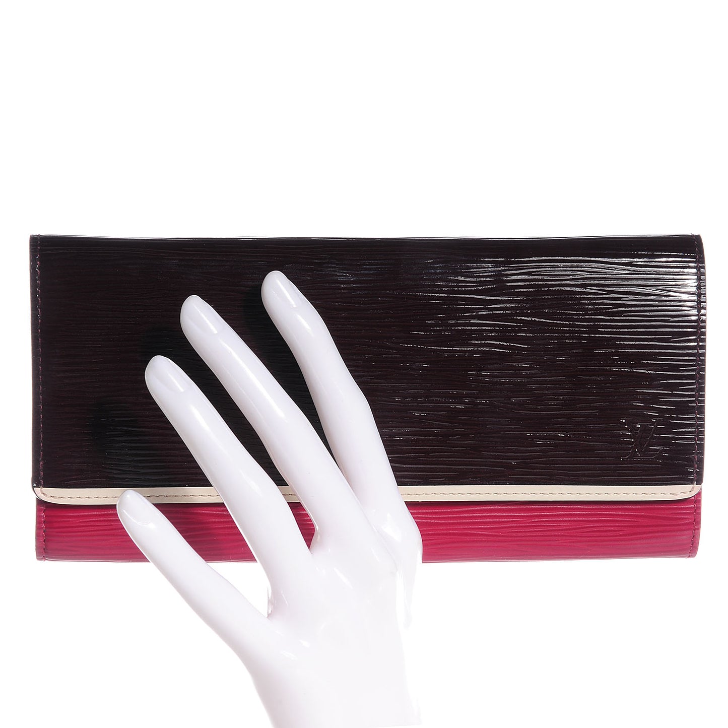 Electric Epi Flore Wallet Tri-Color Prune