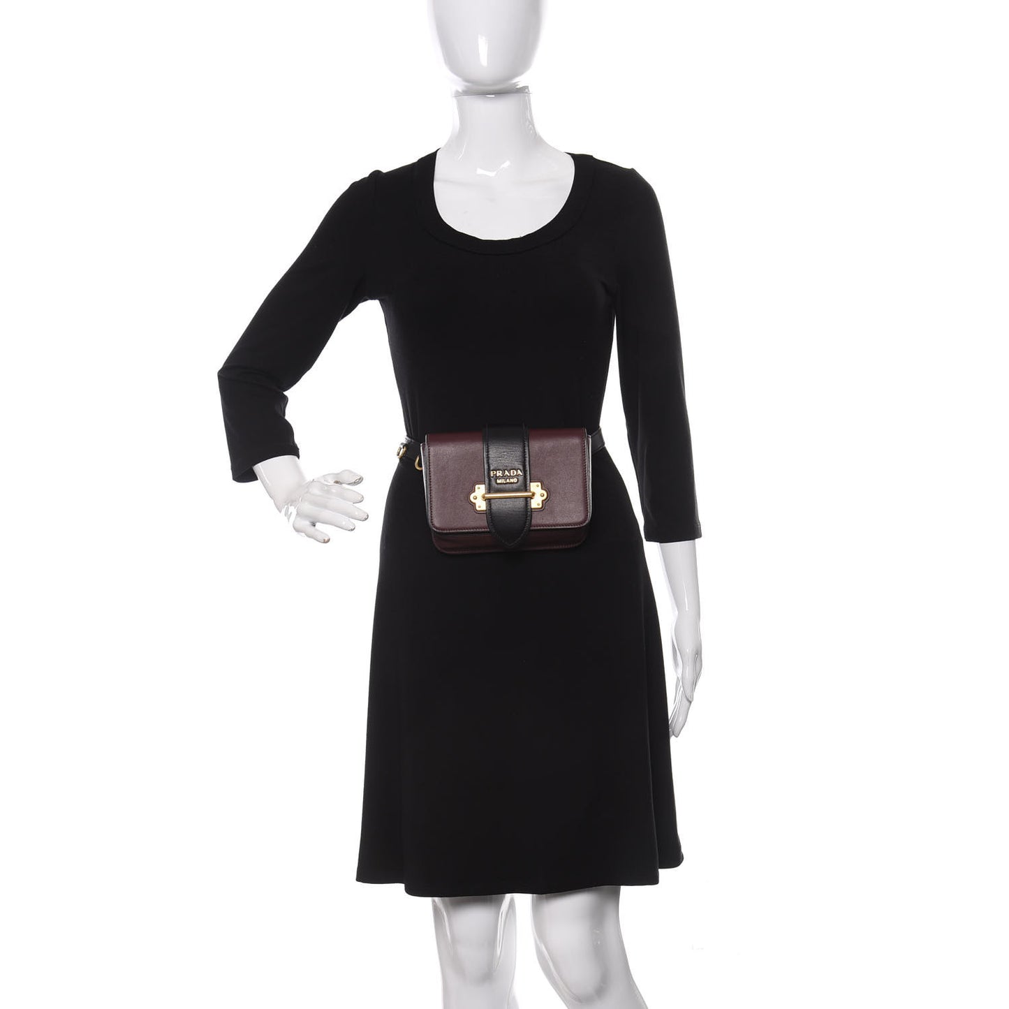 City Calf Cahier Belt Bag Granato Black