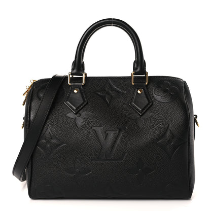 Louis Vuitton Empreinte Monogram Giant Speedy Bandouliere 25 Black 1 of 9