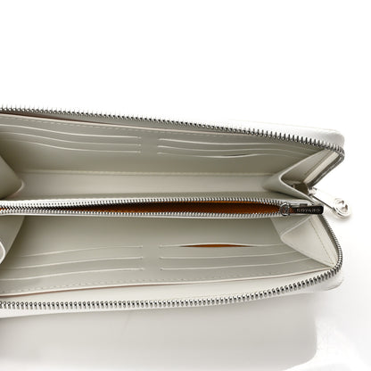Goyard Goyardine Matignon Zip Around GM Wallet White 5 of 7