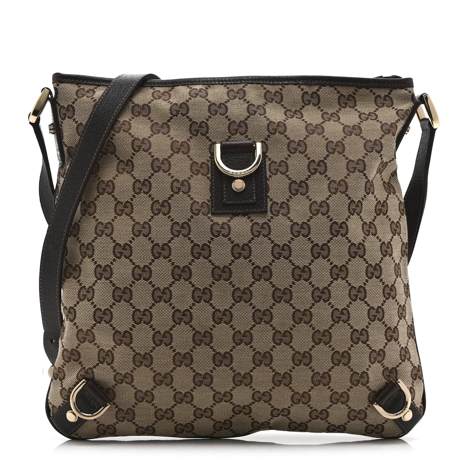 Gucci Monogram Abbey Messenger Bag Dark Brown 1 of 10