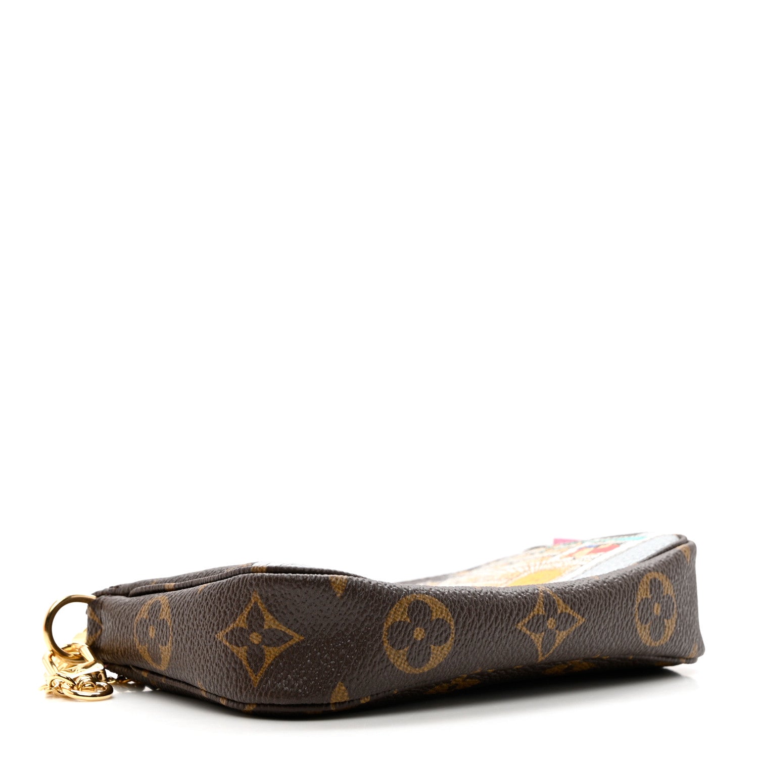 Louis Vuitton Monogram 2022 Christmas Animation Paris Mini Pochette Accessories Pink 4 of 7