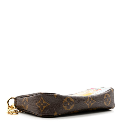 Louis Vuitton Monogram 2022 Christmas Animation Paris Mini Pochette Accessories Pink 4 of 7