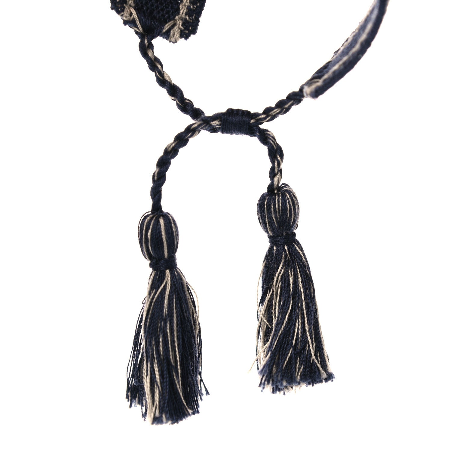 Christian Dior Woven Cotton J'Adior Friendship Bracelet Navy 4 of 4