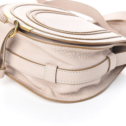 Chloe Calfskin Mini Marcie Round Crossbody Bag Abstract White 8 of 8