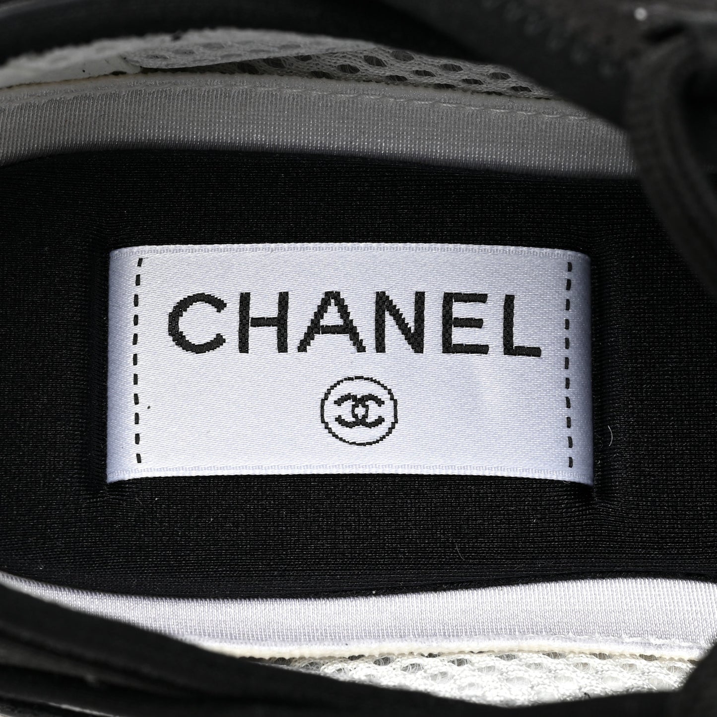 Velvet Calfskin Mixed Fibers CC Sneakers 37 Black