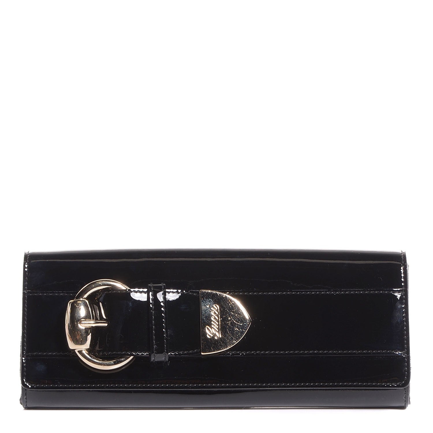Gucci Patent Romy Clutch Black 1 of 7