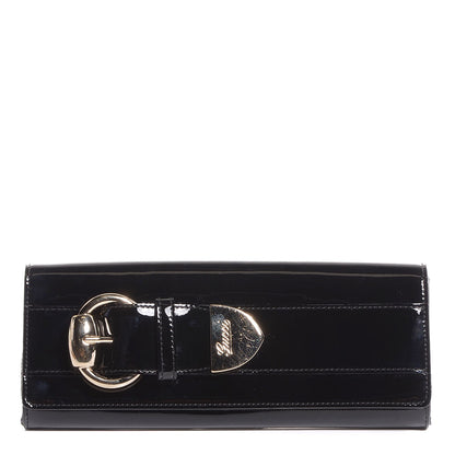 Gucci Patent Romy Clutch Black 1 of 7