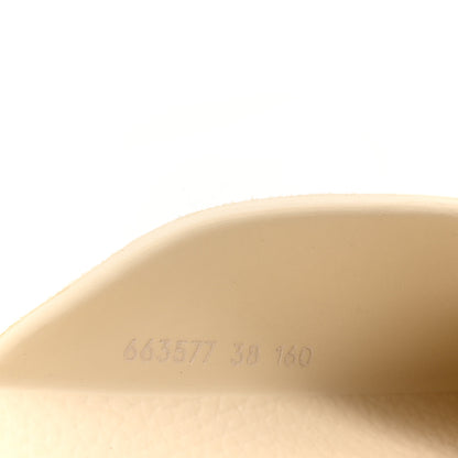 Gucci Rubber Monogram GG Go Through Platform Slide Clogs 38 Mystic White 9 of 9