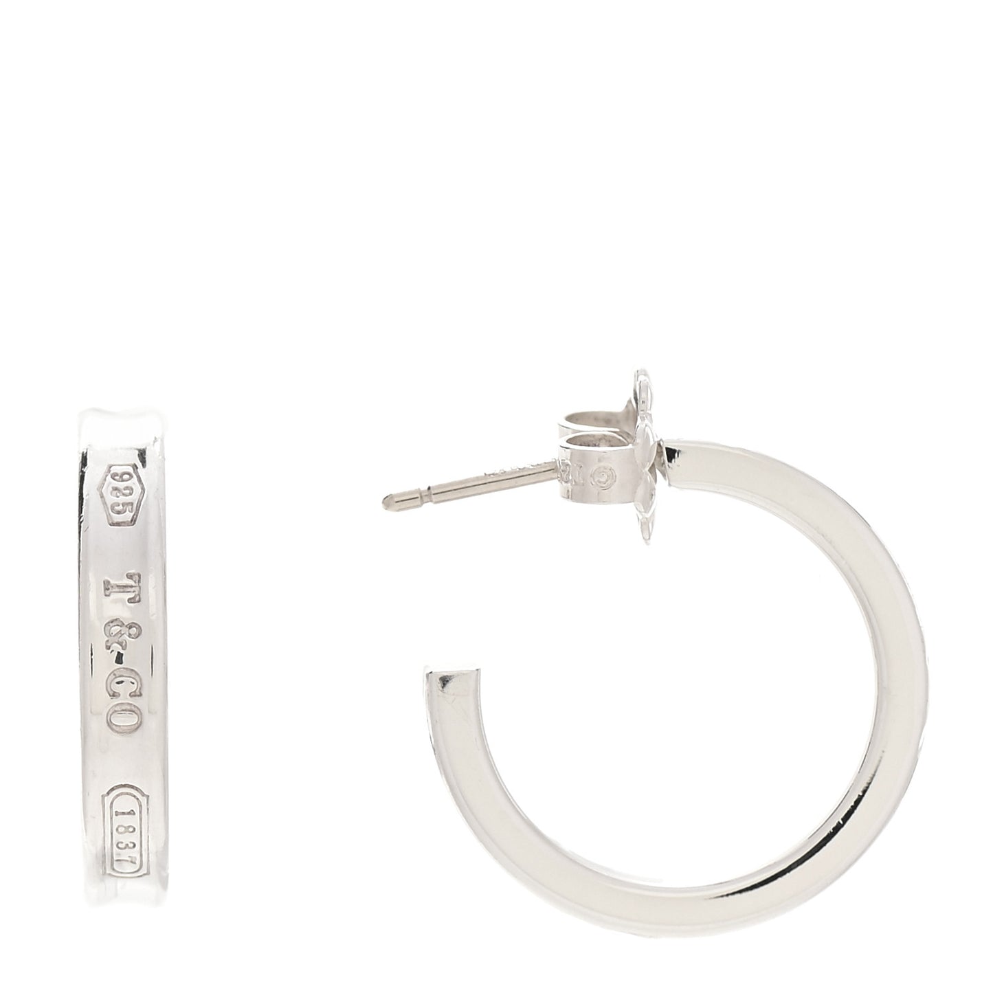 Sterling Silver 1837 Small Narrow Hoop Earrings