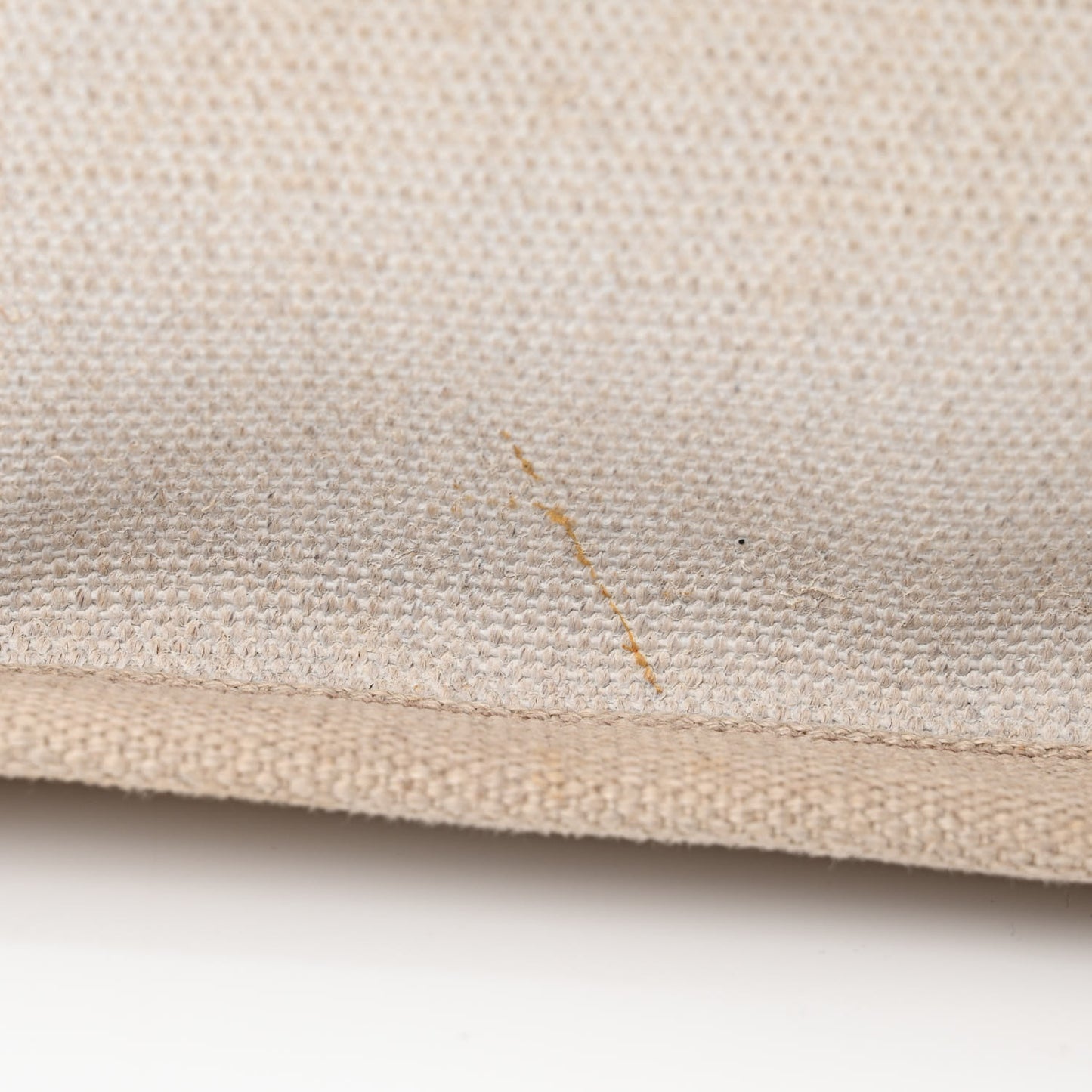 Linen Calfskin Rive Gauche Tote Optic White