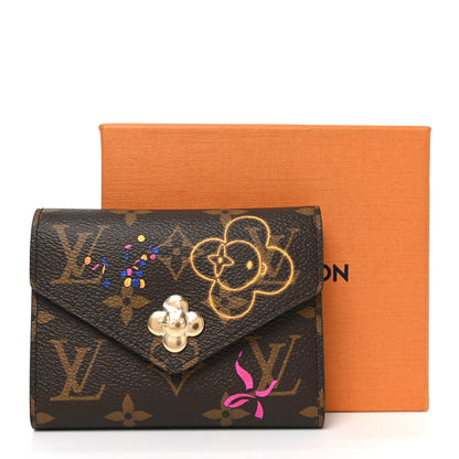 Louis Vuitton Monogram 2025 Christmas Animation Victorine Wallet Frozen Orchid 7 of 7