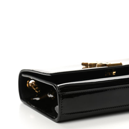 Saint Laurent Patent Small Monogram Kate Satchel Black 9 of 11