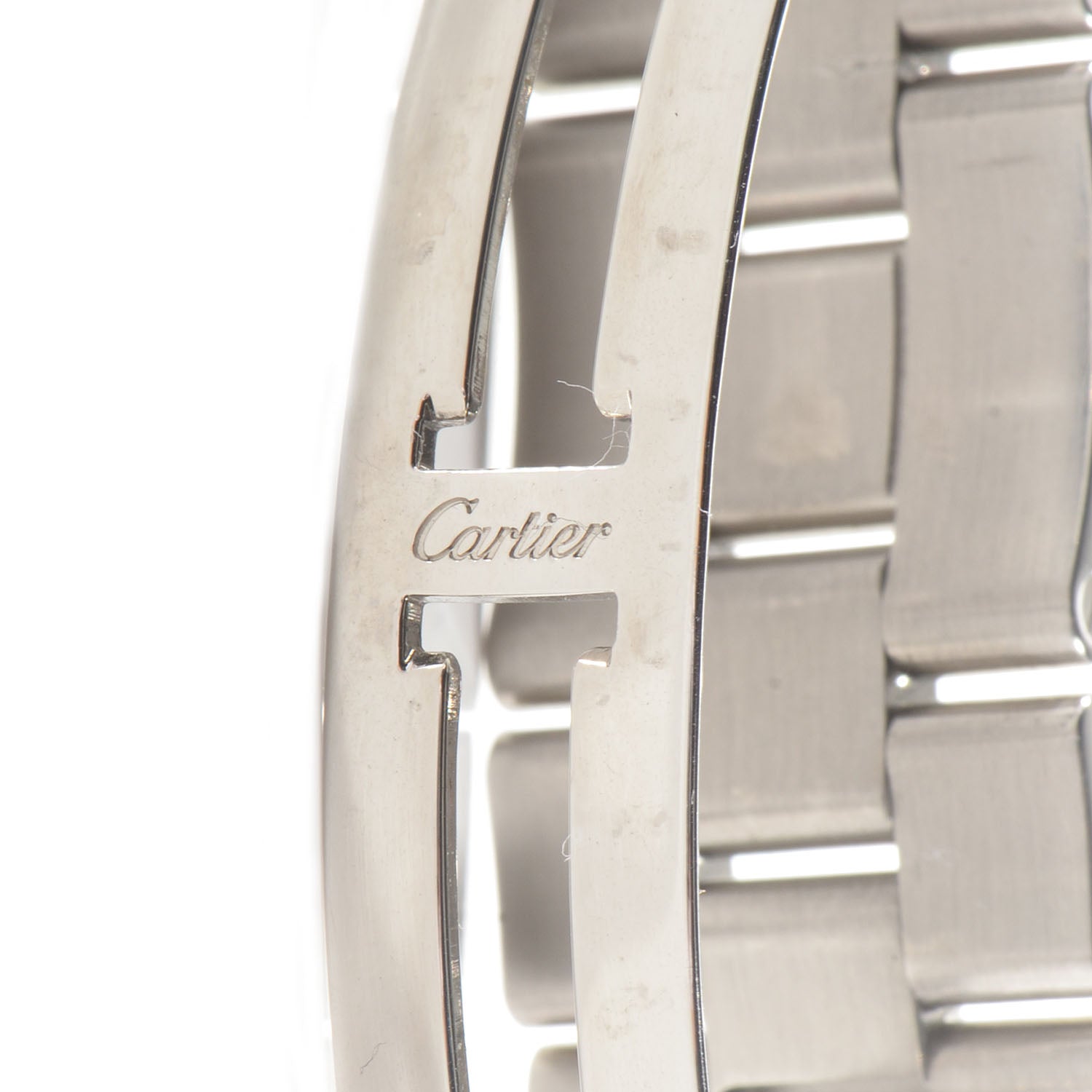 Cartier Stainless Steel 37mm Roadster Automatic Watch Black 6 of 10