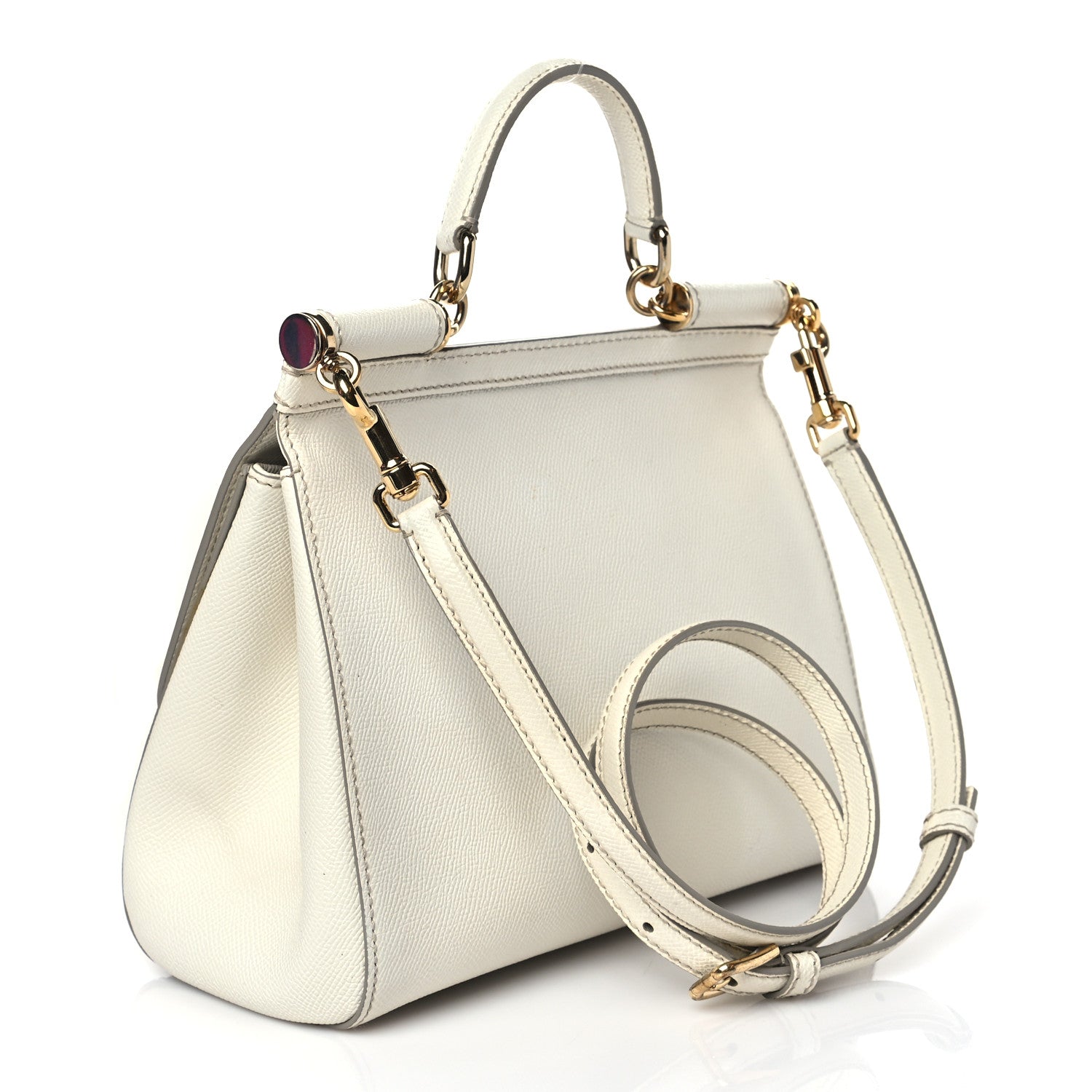 Dolce & Gabbana Dauphine Medium Miss Sicily Satchel White 3 of 9