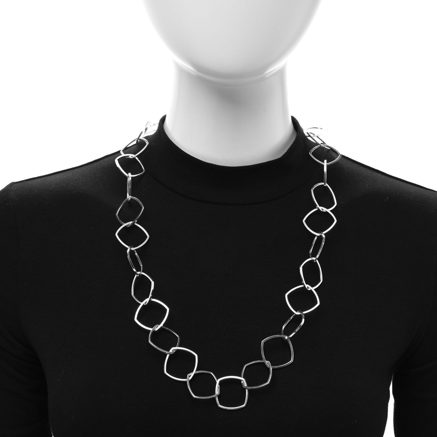 Tiffany Sterling Silver Frank Gehry Torque Chain Necklace 2 of 4
