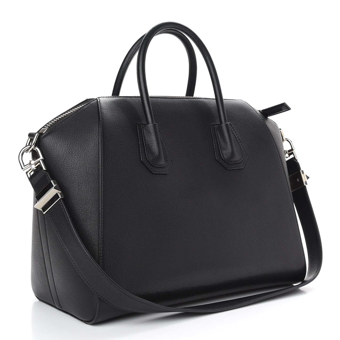 Sugar Goatskin Medium Antigona Black