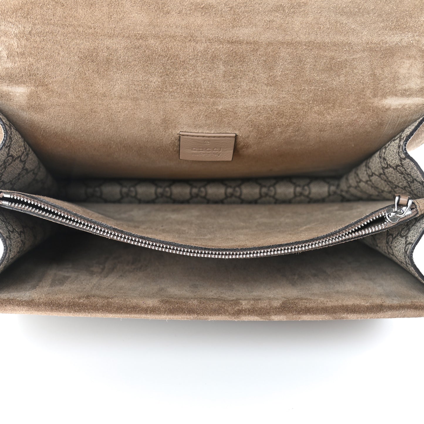 GG Supreme Monogram Medium Dionysus Shoulder Bag Taupe