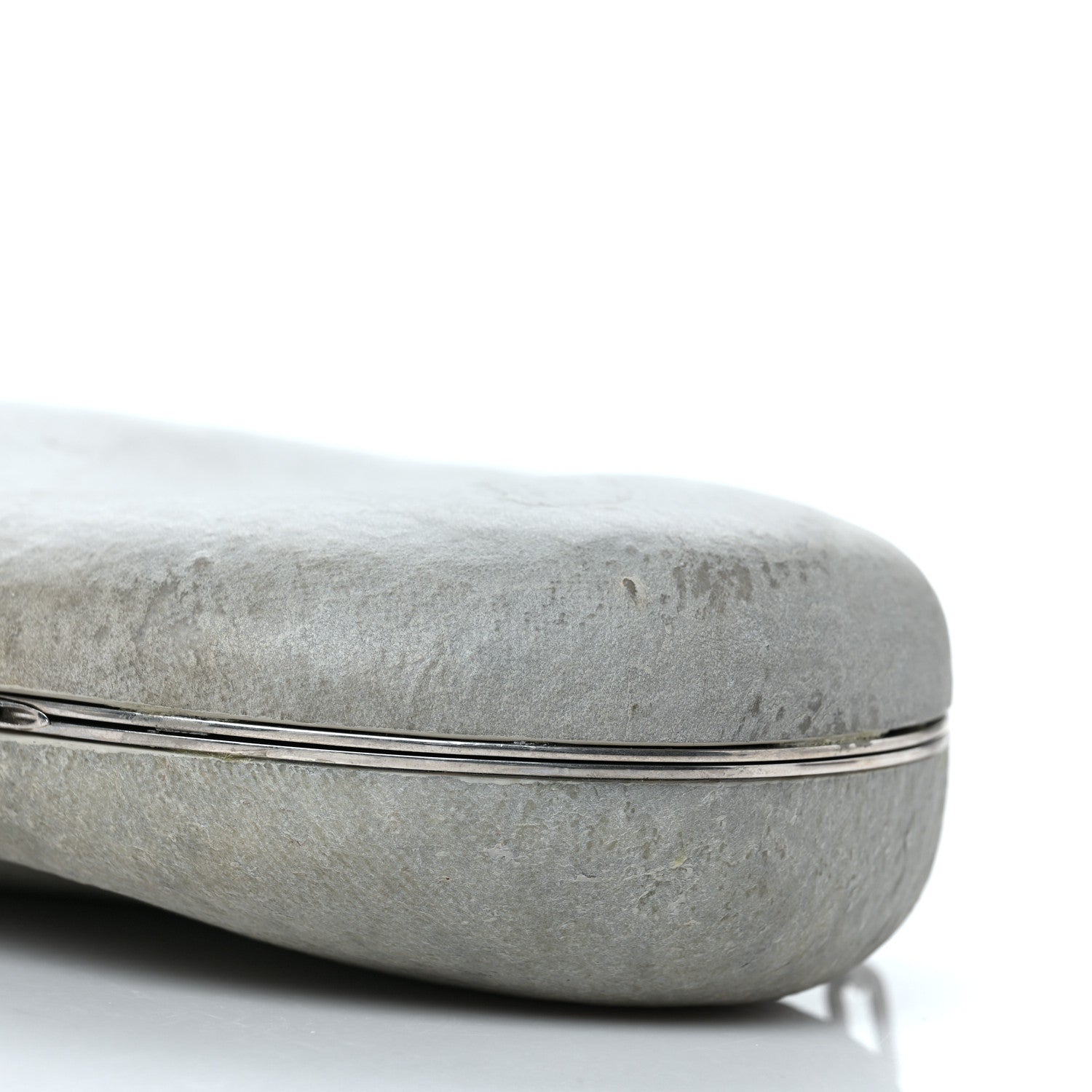 Bottega Veneta Pebble Rock Mini Chain Clutch Grey 8 of 8