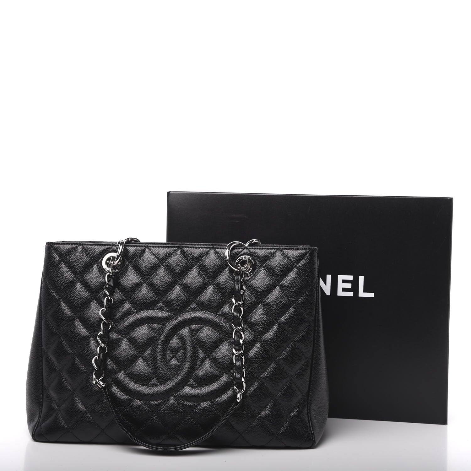 Chanel Caviar Quilted Grand Shopping Tote GST Black 13 of 13