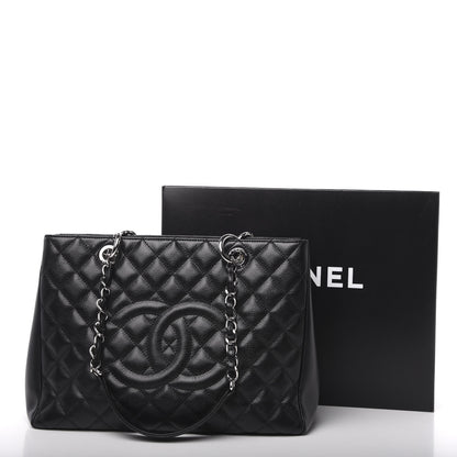 Chanel Caviar Quilted Grand Shopping Tote GST Black 13 of 13