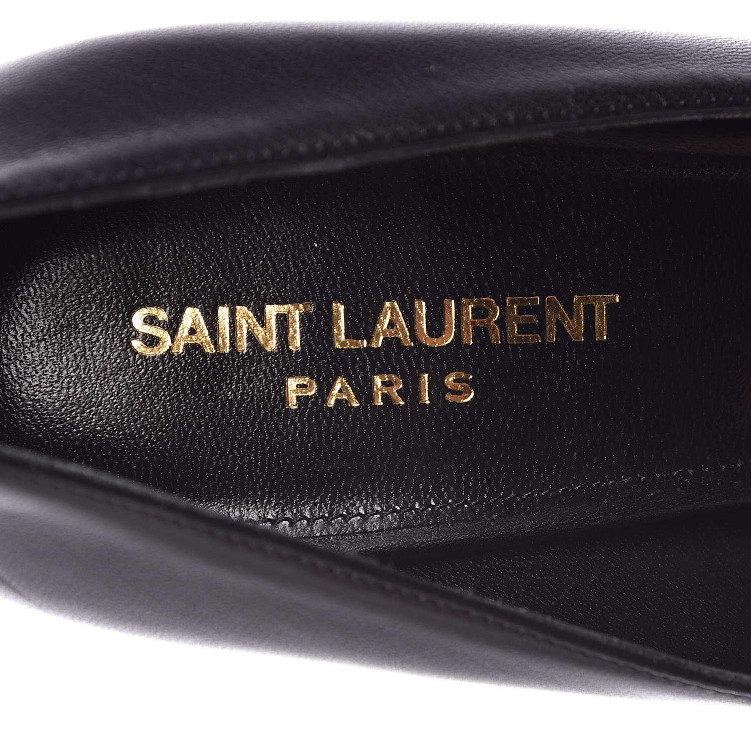 Saint Laurent Calfskin Opyum 85 Pumps 39 Black 7 of 9