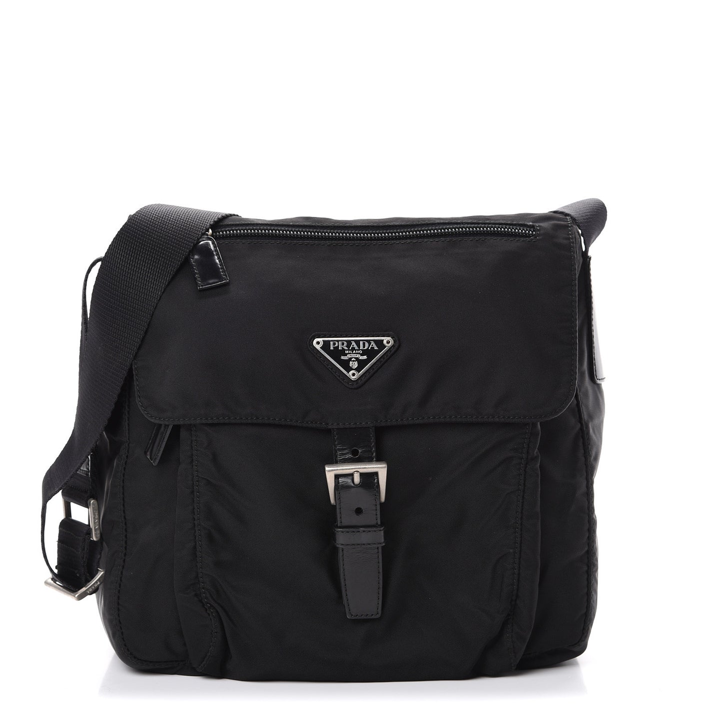 Nylon Vela Messenger Black