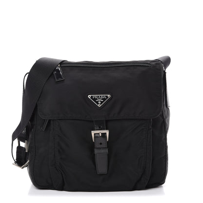 Prada Nylon Vela Messenger Black 1 of 10
