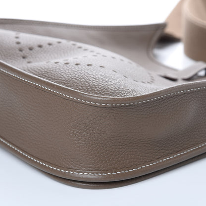 Hermes Taurillon Clemence Evelyne III PM Etoupe 10 of 10