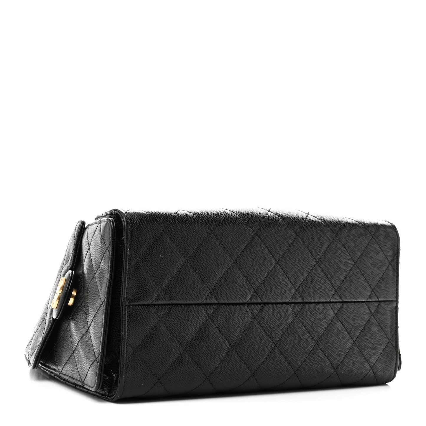 Caviar Quilted Small Chanel 25 Handbag Black