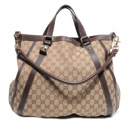 Gucci Monogram Medium Abbey Convertible Tote Ebony 1 of 7
