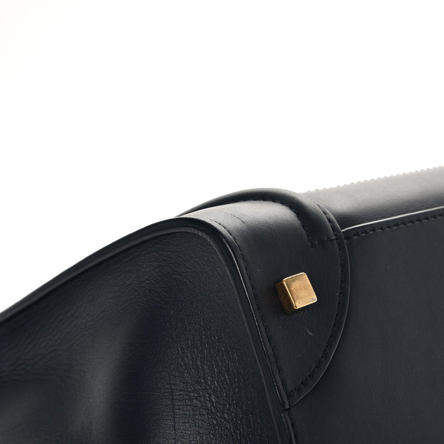 Smooth Calfskin Mini Luggage Navy Blue