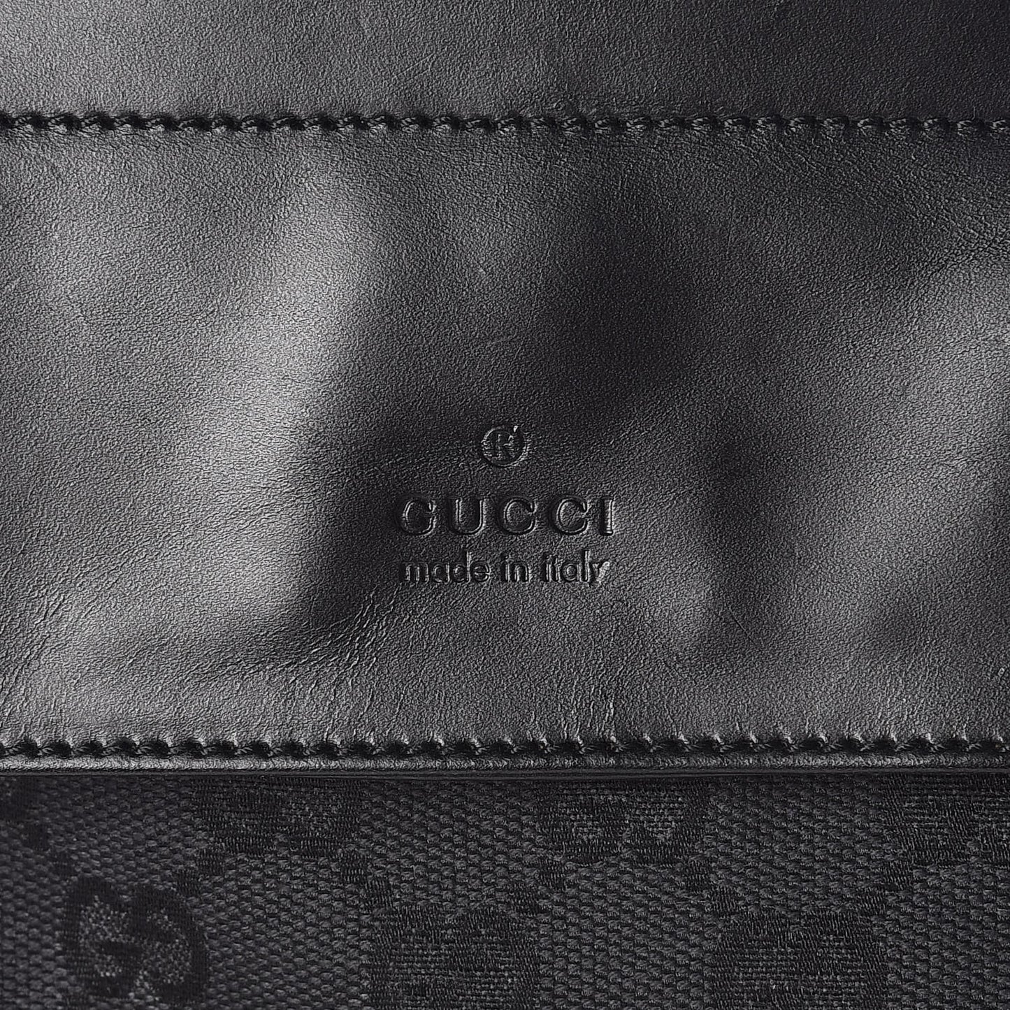 GG Monogram Double Pocket Belt Bag Black