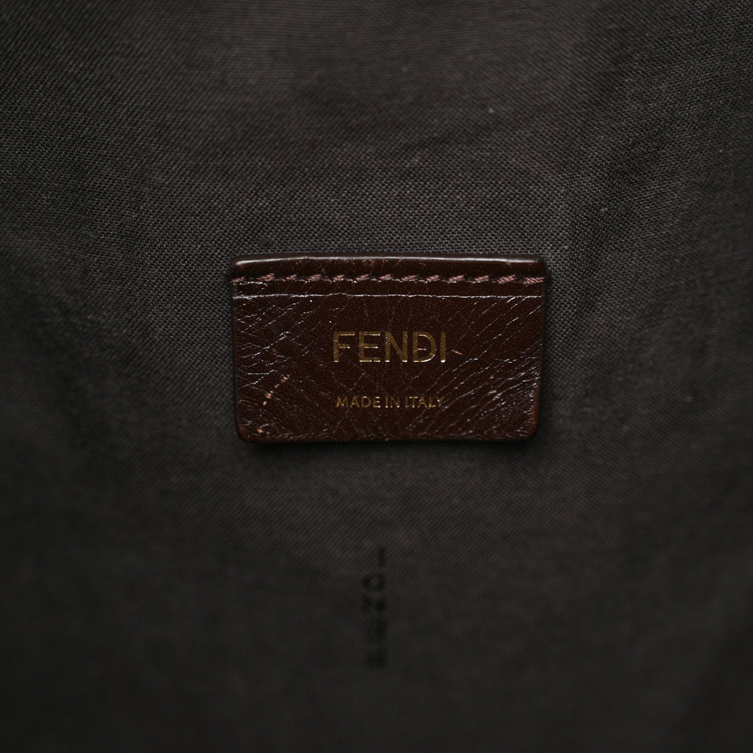 Fendi Zucca Vitello Artic Large Hobo Tobacco Burgundy 6 of 10