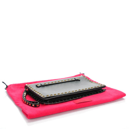 Valentino Garavani Nappa Rockstud Wristlet Clutch Black 4 of 7