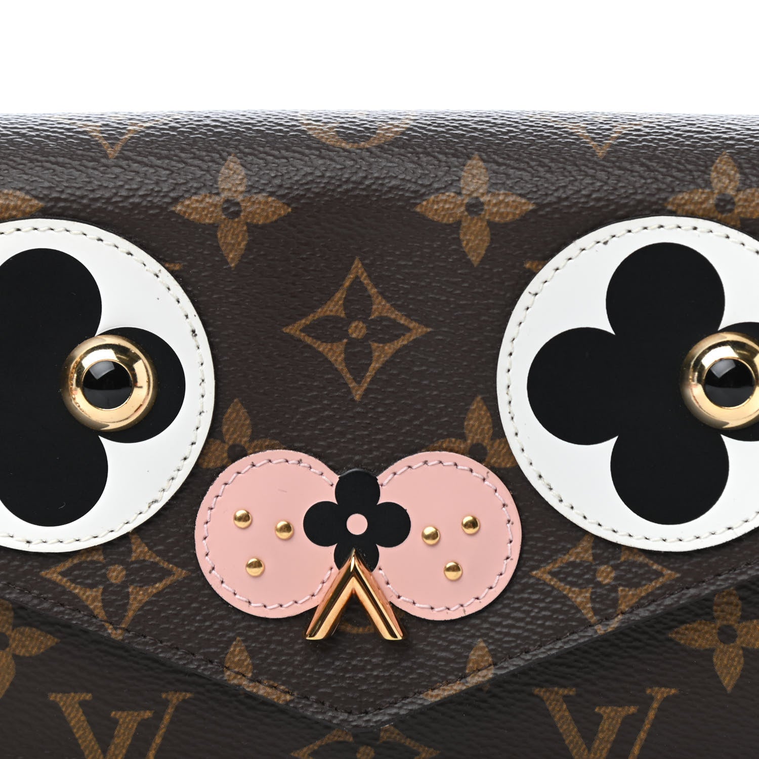 Louis Vuitton Monogram Valentine Dog Pochette Felicie Chain Wallet 11 of 11