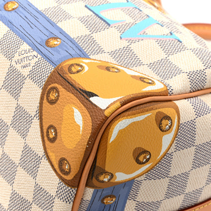 Louis Vuitton Damier Azur Summer Trunks Speedy Bandouliere 30 11 of 14