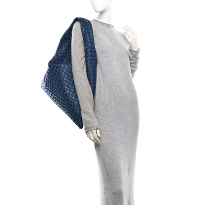 Bottega Veneta Denim Nappa Intrecciato Large Hop Abyss Indigo 2 of 9