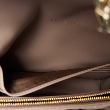 Christian Dior Lambskin Cannage Lady Dior Chain Pouch Warm Taupe 6 of 12
