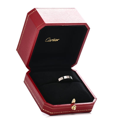 Cartier 18K White Gold 4mm LOVE Wedding Band Ring 57 8 5 of 5
