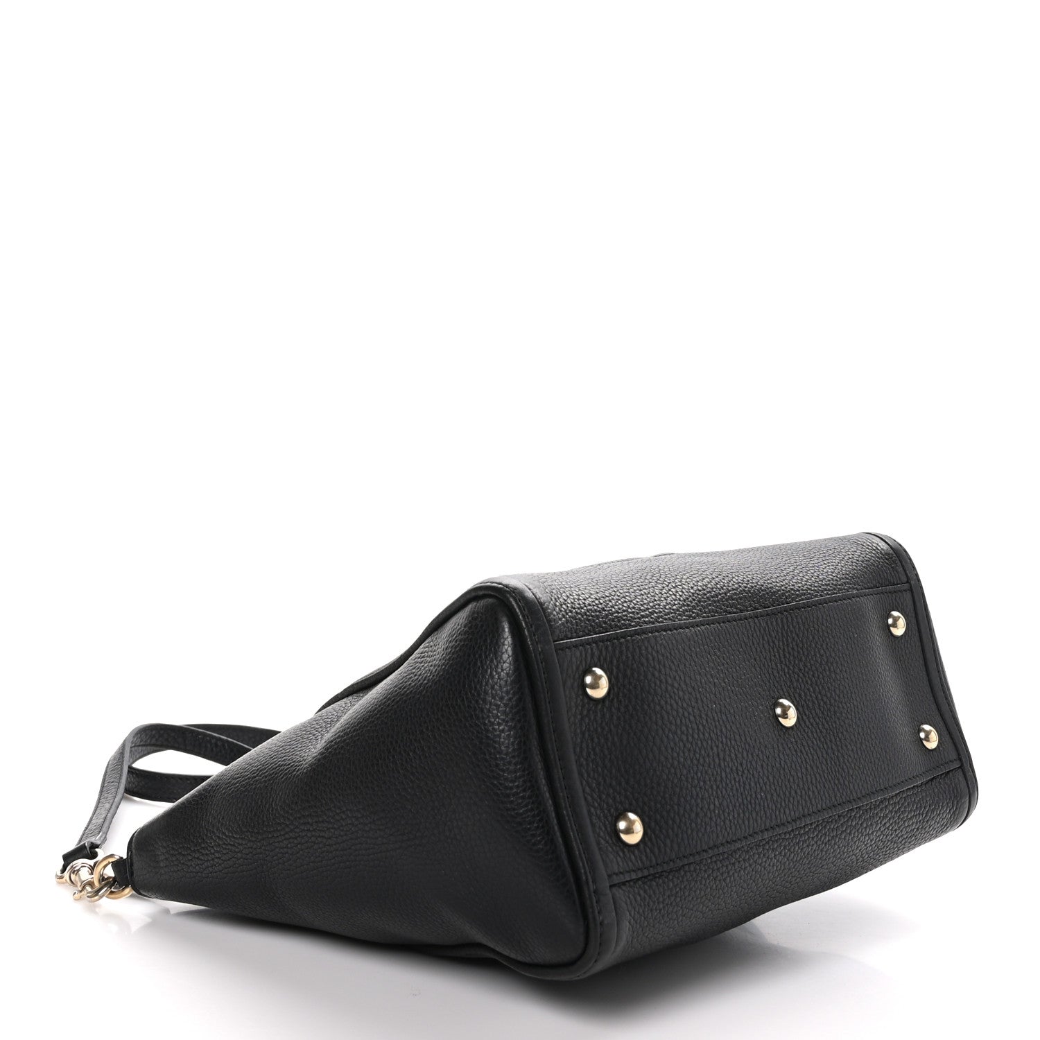 Gucci Pebbled Calfskin Small Soho Top Handle Bag Black 4 of 11